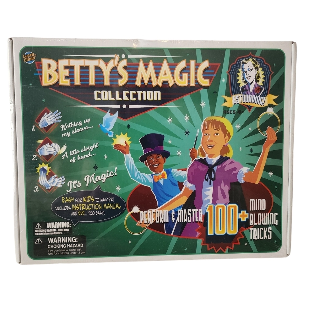 LEARN & Climb Betty's Magic Collection for Kids Ages 4+ 100 mind blowing tricks
